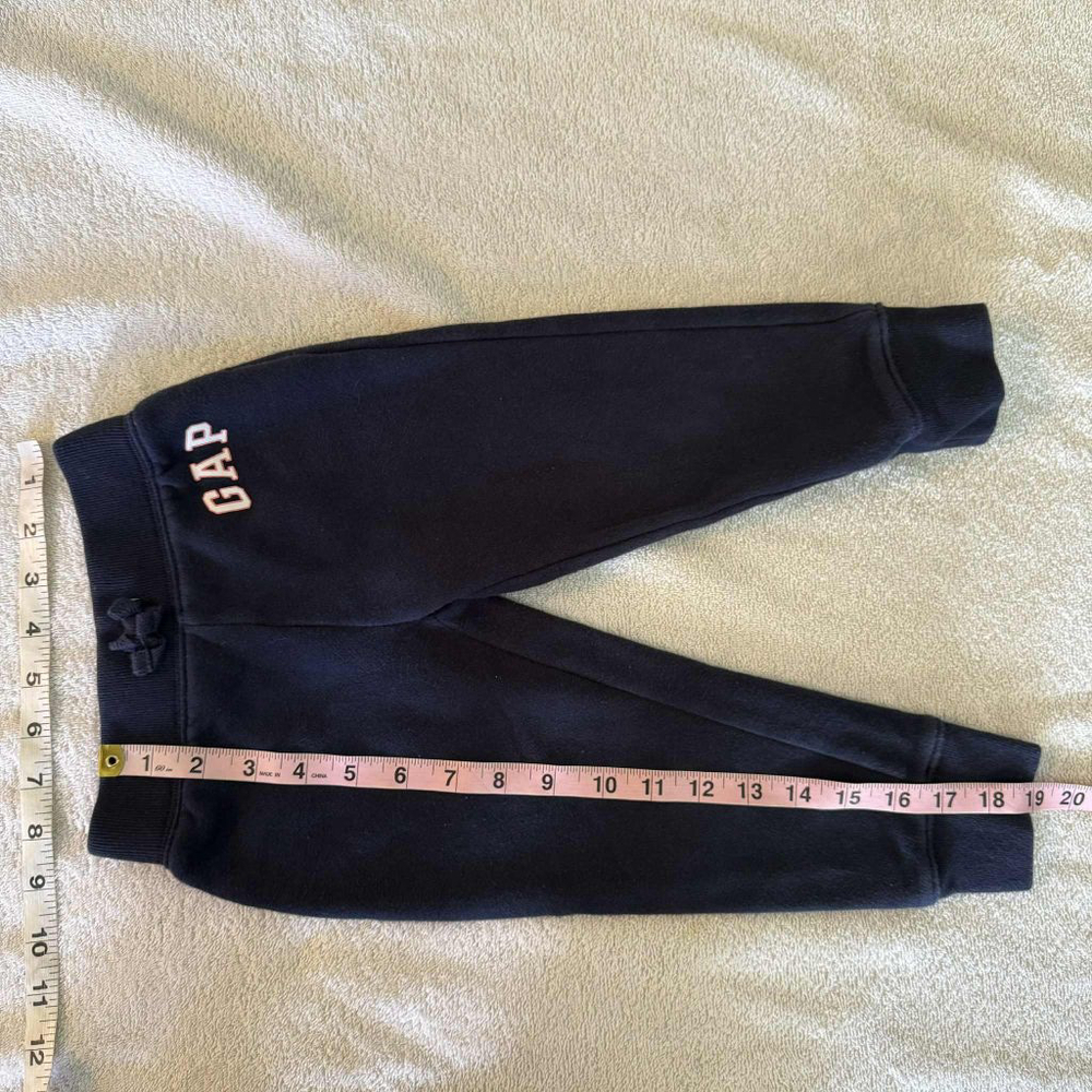 Boys GAP Sweatpants & Joggers 3T Navy White Logo - Picture 5 of 6